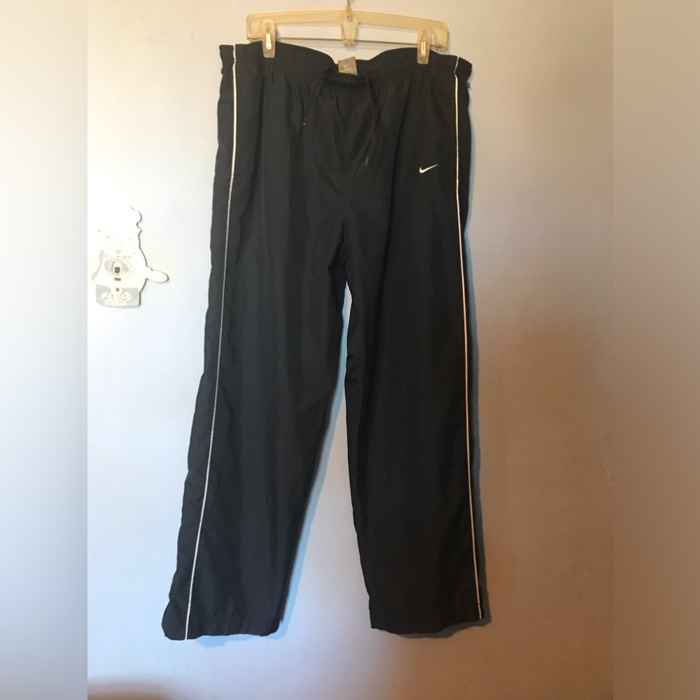 Nike Running Pants~Fleece Lined~Men Sz XL~Elastic Waist~Drawstring~Ankle Zippers